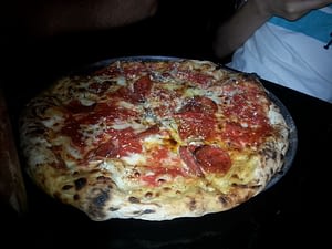 Pizza from Wood Fired Oven at Federal Hill Pizza