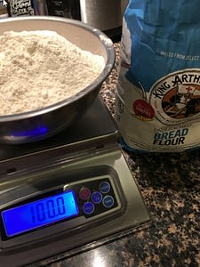 Scale and flour