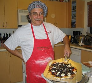 Albert Grande with Pizza Peel