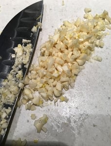 mince garlic